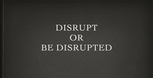 Topcone logo with text: Disrupt or Be Disrupted: How Technology is Changing the Business Landscape