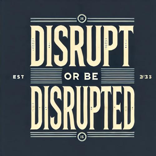 Topcone logo with text: Disrupt or Be Disrupted: How Technology is Changing the Business Landscape